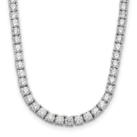 14kw 10ct Cert Lab Grown Diamond VS/SI+ G+ Comp 16in Tennis Necklace