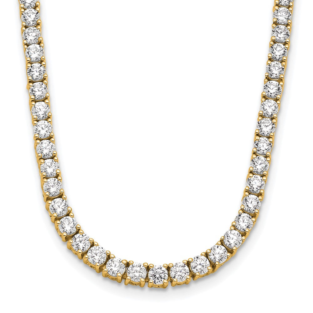 14k 10ct Lab Grown Diamond VS/SI+ G+ Comp 16in Tennis Necklace
