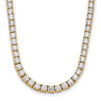 14k 10ct Lab Grown Diamond VS/SI+ G+ Comp 16in Tennis Necklace