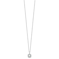 10kw 1/4ct Lab Grown Diamond VS/SI+ G+ & Cr Opal Comp 18in Necklace