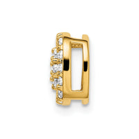 14k 3/8 ct Lab Grown Diamond VS/SI+ G+ Complete Chain Slide Pendant