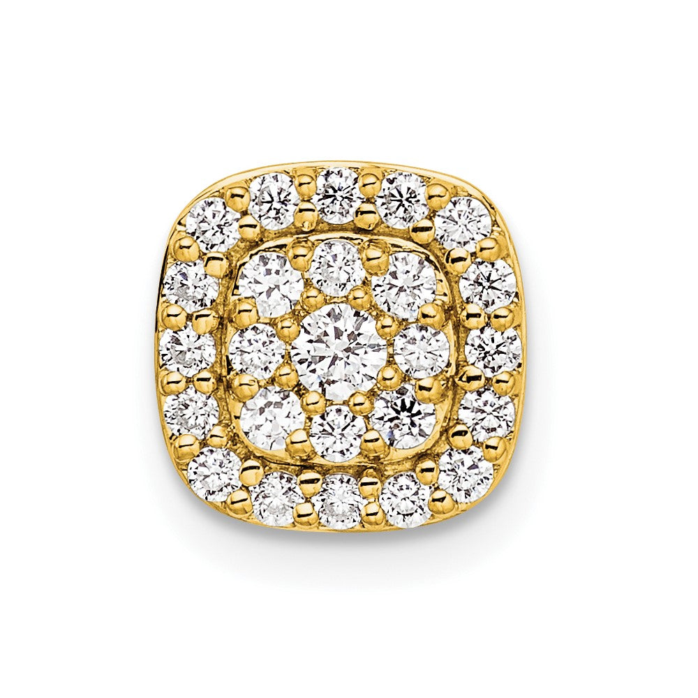 14k 3/8 ct Lab Grown Diamond VS/SI+ G+ Complete Chain Slide Pendant
