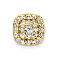 14k 3/8 ct Lab Grown Diamond VS/SI+ G+ Complete Chain Slide Pendant