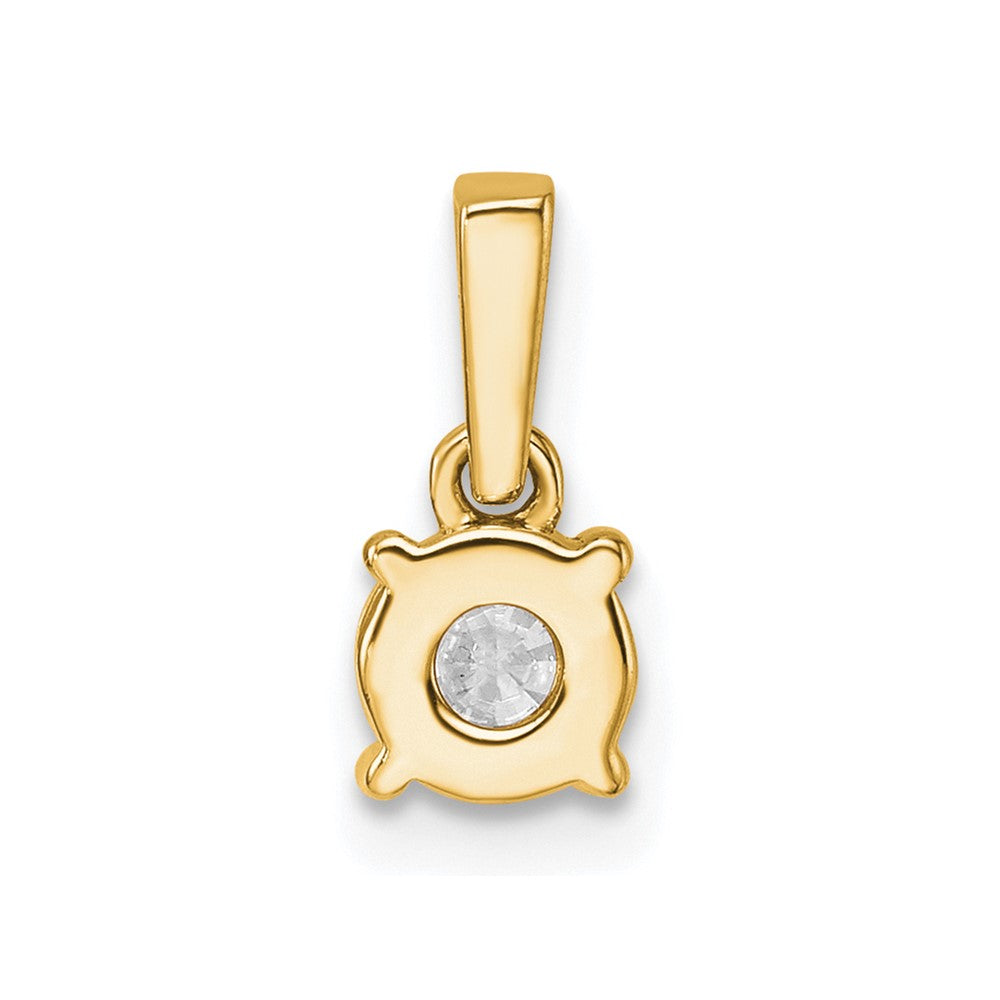 14k 1/2ct Lab Grown Dia VS/SI+ G+ Comp 18 inch Solitaire Pendant Necklace