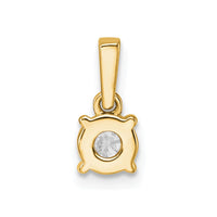14k 1/2ct Lab Grown Dia VS/SI+ G+ Comp 18 inch Solitaire Pendant Necklace