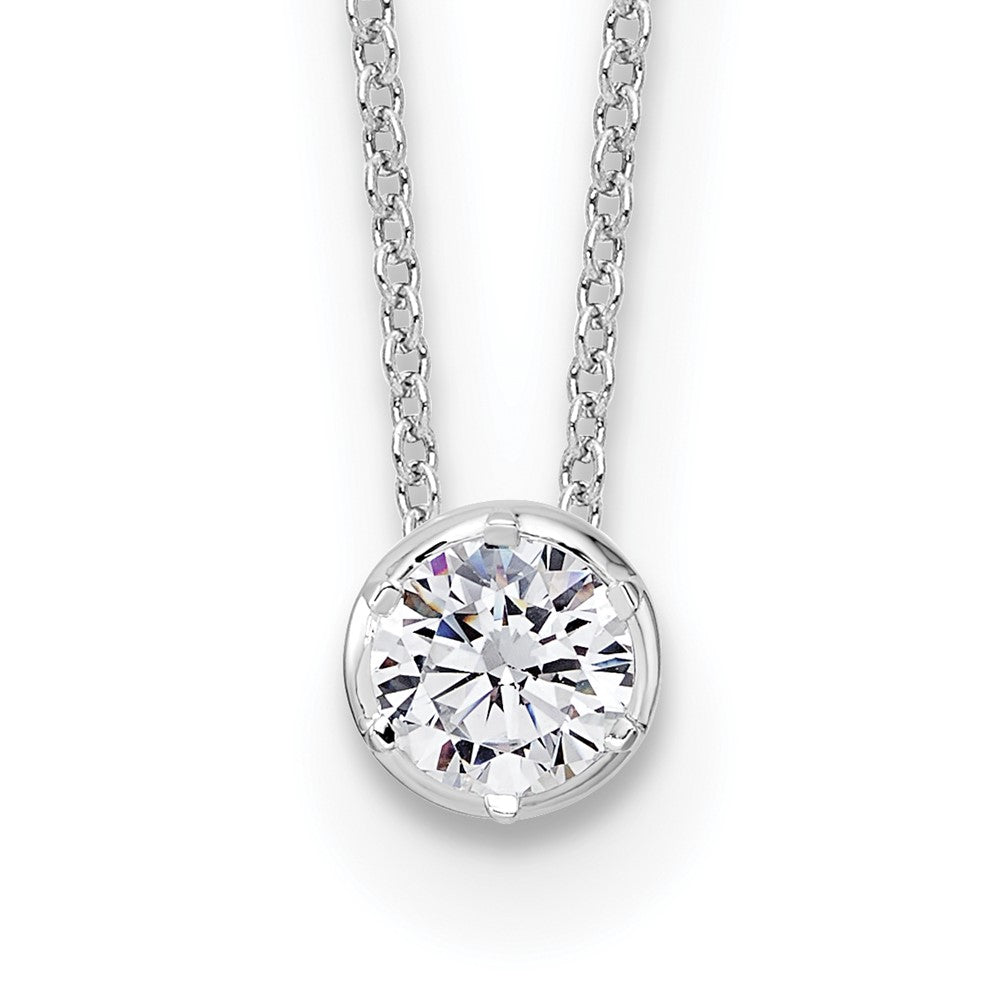 14kw 1/2 ct Round Bezel Mounting
