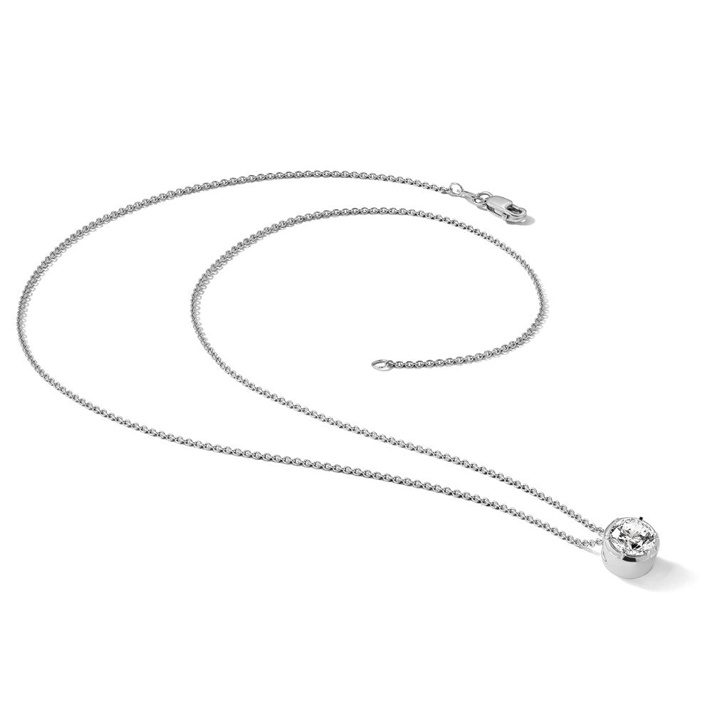 14kw 1/2 ct Lab Grown Diamond VS/SI+ G+ Comp 18 in Solitaire Necklace