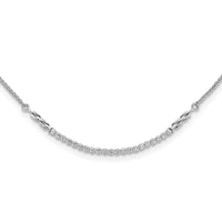14kw 1/2 ct Lab Grown Dia VS/SI+ G+ Adjustable Tennis Style Bolo Necklace