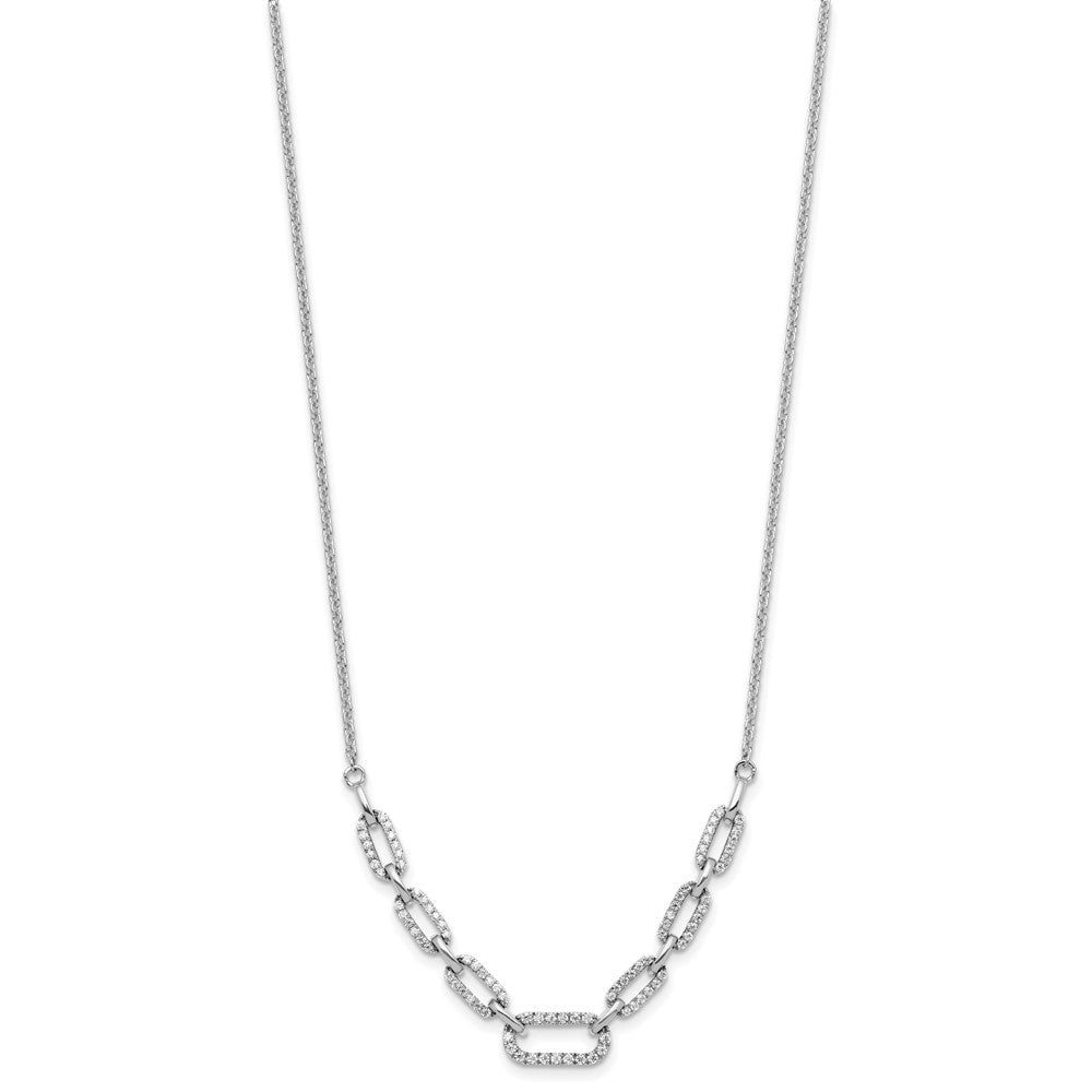 14kw 1/2ct Lab Grown Diamond VS/SI+ G+ 18.25in Fashion Link Necklace