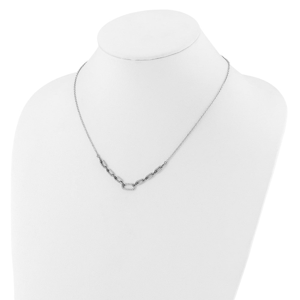 14kw 1/2ct Lab Grown Diamond VS/SI+ G+ 18.25in Fashion Link Necklace