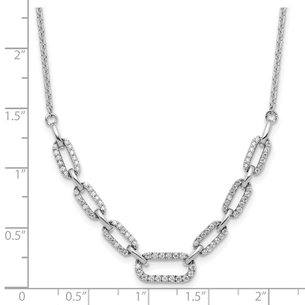 14kw 1/2ct Lab Grown Diamond VS/SI+ G+ 18.25in Fashion Link Necklace