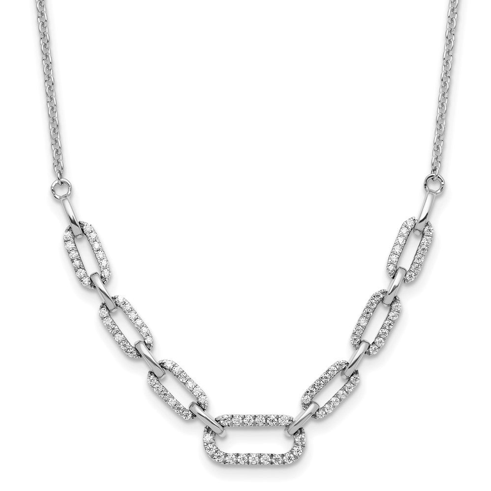 14kw 1/2ct Lab Grown Diamond VS/SI+ G+ 18.25in Fashion Link Necklace