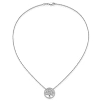 14kw 1/3ct Lab Grown Diamond VS/SI+ G+ Comp 18in Tree of Life Necklace