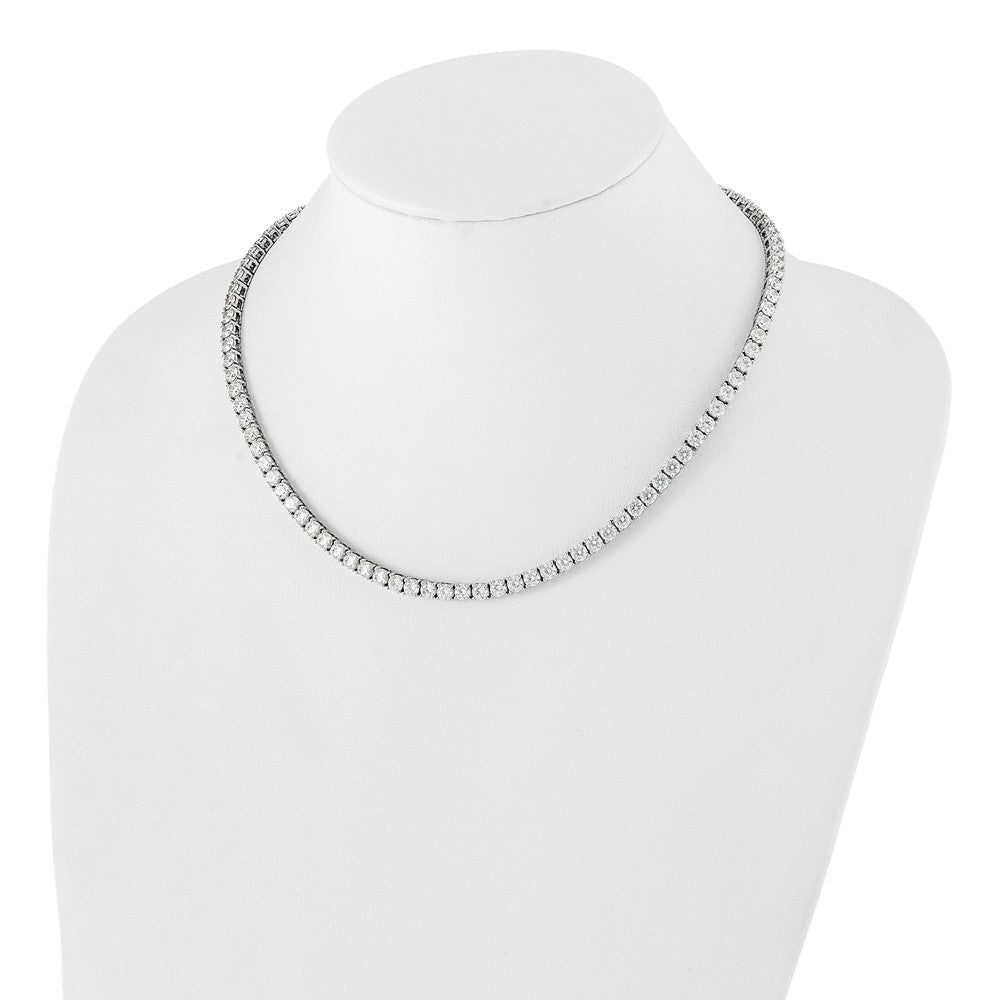 14k White Gold 32 1/8ct Lab Grown Diamond VS/SI+ G+ 18in Tennis Necklace