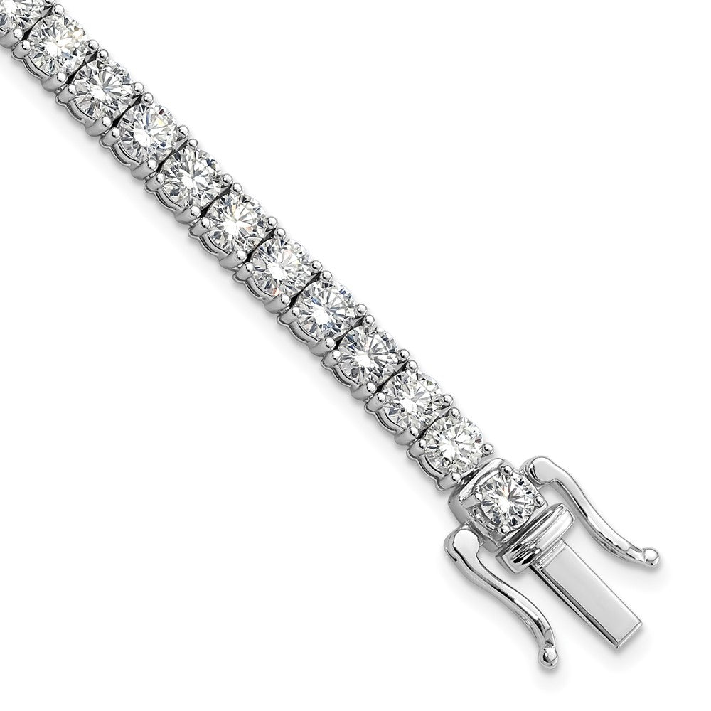 14k White Gold 32 1/8ct Lab Grown Diamond VS/SI+ G+ 18in Tennis Necklace