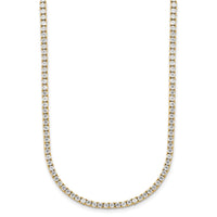 14k 5ct Lab Grown Diamond VS/SI+ G+ Adjustable Tennis Bolo Necklace