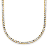 14k 5ct Lab Grown Diamond VS/SI+ G+ Adjustable Tennis Bolo Necklace