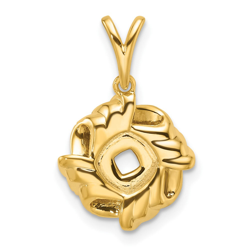14k 1/5ct Lab Grown Diamond VS/SI+ G+ Complete Love Knot Pendant