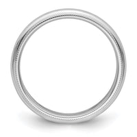 Platinum 4mm Comfort-Fit Milgrain Size 5.5 Wedding Band