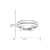 Platinum 4mm Comfort-Fit Milgrain Size 5.5 Wedding Band