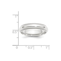 Platinum 5mm Comfort-Fit Milgrain Size 5.5 Wedding Band