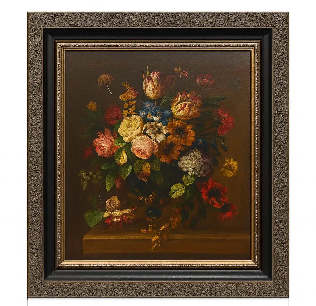 Painting of strawberries on a dark background Approx. 17" x 15"