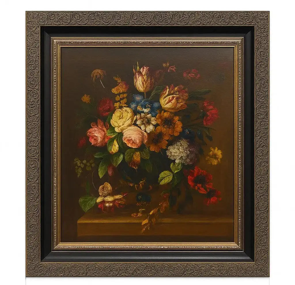 Painting of strawberries on a dark background Approx. 17" x 15"