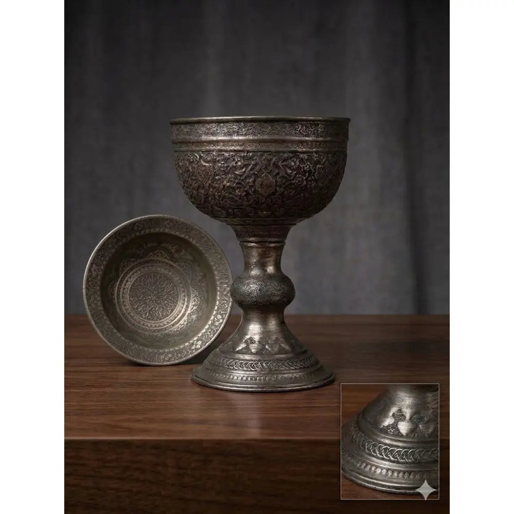 Persia (Isfahan) – Tinned Copper Ghalam-Zani Wall Plate