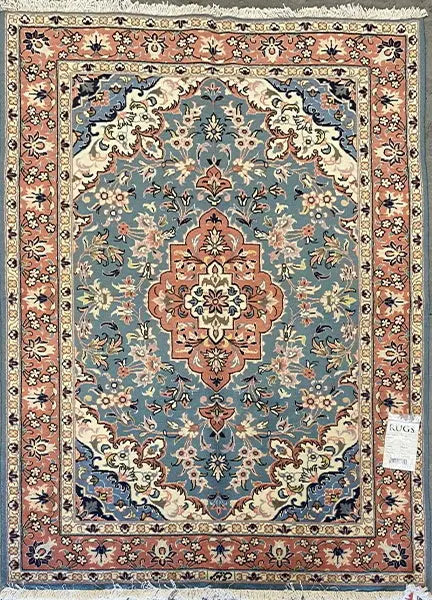 Persian Yazd Rug 6'0" x 4'3" zandirugs