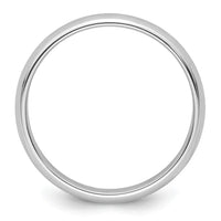 Platinum 4mm Half-Round Wedding Band