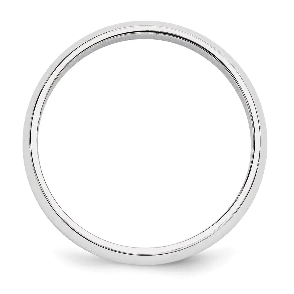 Platinum 5mm Half-Round Wedding Band