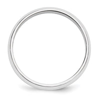 Platinum 5mm Half-Round Wedding Band