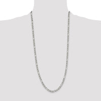 Sterling Silver 4.5mm Figaro Anchor Chain