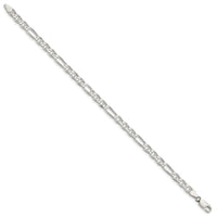Sterling Silver 4.5mm Figaro Anchor Chain
