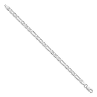 Sterling Silver Rhodium-plated 5.5mm Figaro Anchor Chain