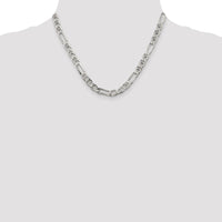 Sterling Silver 6.5mm Figaro Anchor Chain