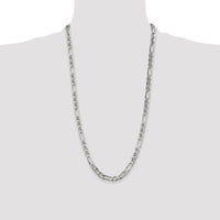 Sterling Silver 6.5mm Figaro Anchor Chain