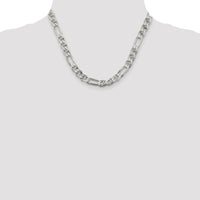 Sterling Silver 8.25mm Figaro Anchor Chain