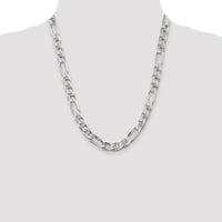 Sterling Silver 8.75mm Figaro Anchor Chain
