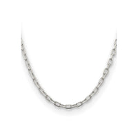 Sterling Silver 4.5mm Diamond-cut Long Link Cable Chain