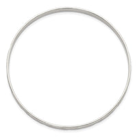 Sterling Silver Diamond Cut 4mm Slip-on Bangle