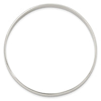 Sterling Silver Polished Solid Slip-on Bangle Bracelet