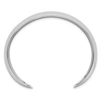 Sterling Silver Polished 20mm Domed Cuff Bangle