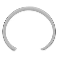 Sterling Silver Polished 25mm Concave Cuff Bangle