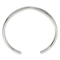 Sterling Silver Polished X Cuff Bangle