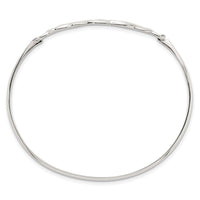 Sterling Silver Polished Celtic Knot Bangle