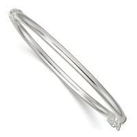 Sterling Silver Polished Hinged Baby Bangle