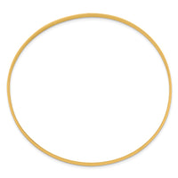 Sterling Silver Gold-tone 4.5mm Polished Slip-On Bangle Bracelet