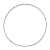 Sterling Silver RH-pltd Polished & D/C 2mm Slip-on Youth Bangle Bracelet