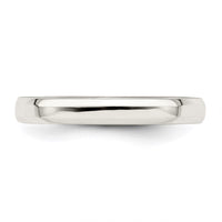 Sterling Silver 3mm Bevel Edge Size 9 Band